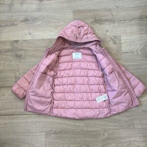 Girls pink puffer jacket